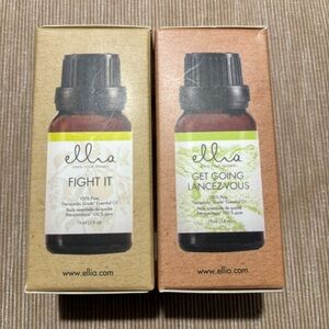 ELLIA FOR HOMEDICS 15 Mls Fight It & 15 Mls  Get Going Pure Essential Oil Blends